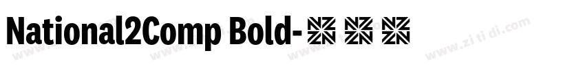 National2Comp Bold字体转换